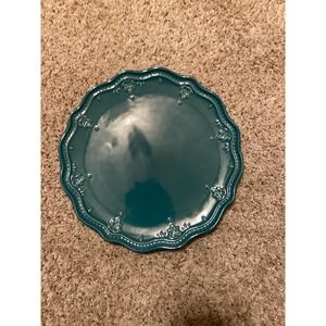 Farmhouse LACE OCEAN TEAL Dinner Plate Pioneer Woman